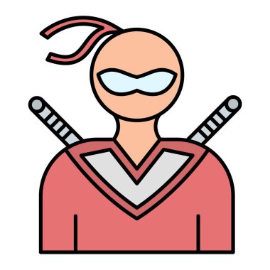 Maskeli ve kask vektör resimli bir adam.