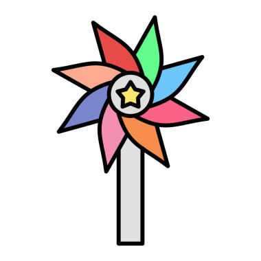 çiçek ile simge vektör çizim tasarım yapraklar