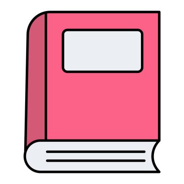 Kitap ikonu. Eğitim edebiyatı okuma ve bilgi teması. Yalnız tasarım. vektör illüstrasyonu