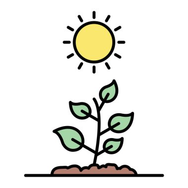 Ağaçlı bir bitkinin vektör çizimi