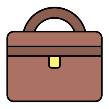 evrak çantası ikonu vektör illüstrasyonu