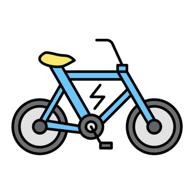 bisiklet ikonu vektör illüstrasyonu