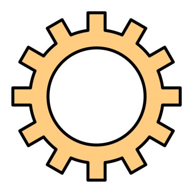 dişli simgesi vektör illüstrasyonu