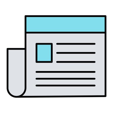 belge simgesi vektör illüstrasyonu