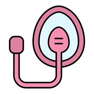 kaşık ikonu vektörü. İnce çizgi işareti. izole edilmiş sınır sembolü çizimi