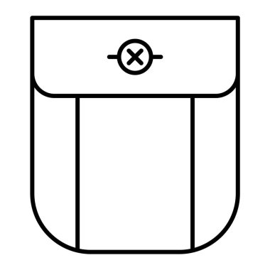 Bir hediye kutusu simgesinin vektör çizimi