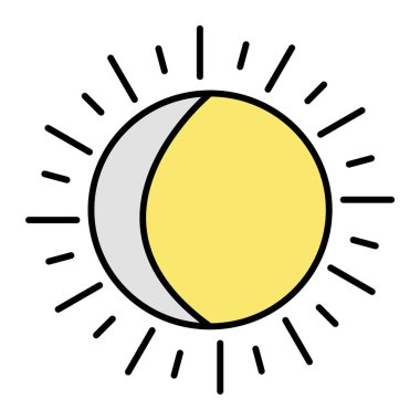 Güneş Simgesi Vektör illüstrasyonu