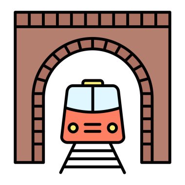 tren simgesi vektör illüstrasyonu