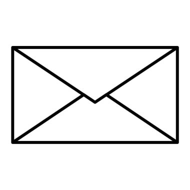 zarf e- posta simgesi vektör illüstrasyon grafik tasarımı