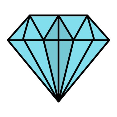 Elmas simgesi vektör illüstrasyonu