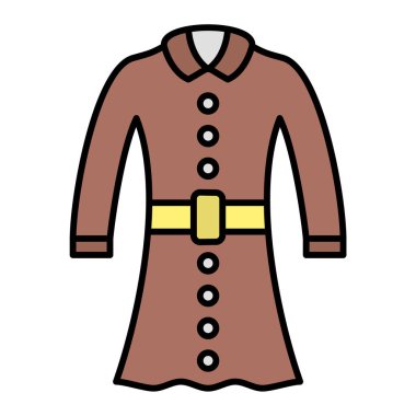 Kıyafetler. Web simgesi basit illüstrasyon