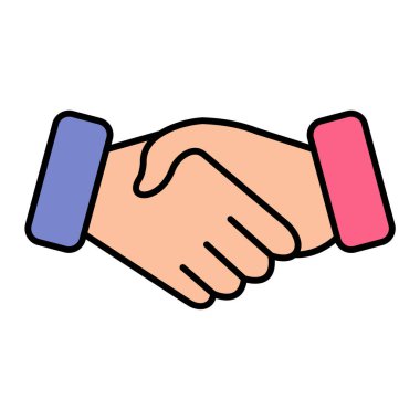 El sıkışma simgesi vektör illüstrasyonu