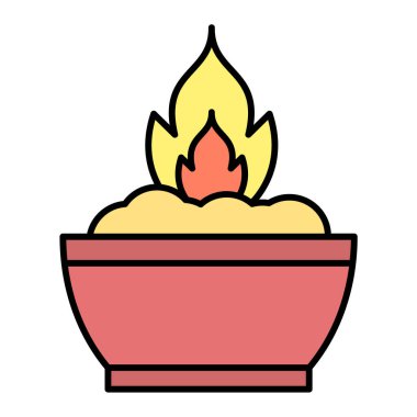 diwali pot ikon vektör illüstrasyon tasarımı