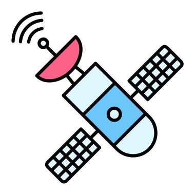 Uydu anteni. Web simgesi