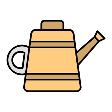 Su kutusu simgesi. Web tasarımı için çaydanlık vektör simgelerinin özet çizimi