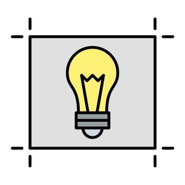 ampul simgesi vektör illüstrasyonu