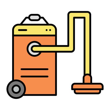 Elektrik süpürgesi ikonu. Beyaz arkaplanda izole edilmiş web tasarımı için paspas temizleme vektör simgeleri