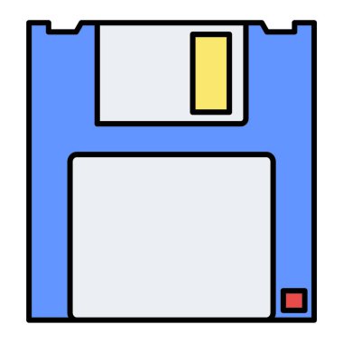 Disket simgesi. vektör illüstrasyonu