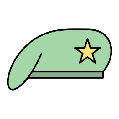 Çizgi film yıldızının vektör çizimi