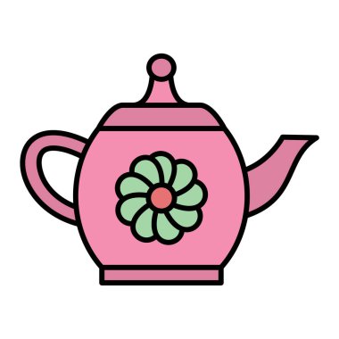 Çaydanlık çaydanlık vektör illüstrasyon tasarımı