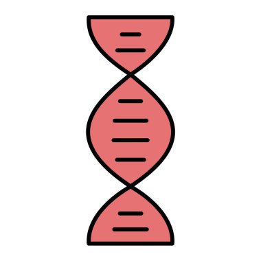 Bir DNA 'nın vektör illüstrasyonu