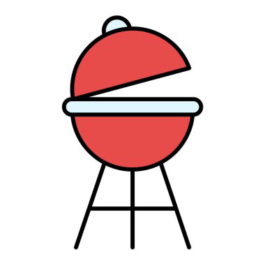 Izgara ikonu. Web için et vektör simgelerinin özet çizimi