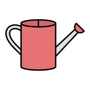 Su kutusu simgesi. Web için bahçe vektörü simgelerinin özet çizimi