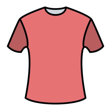 Tişört ikonu. tshirt vektör çizimi beyaz arkaplanda izole edildi