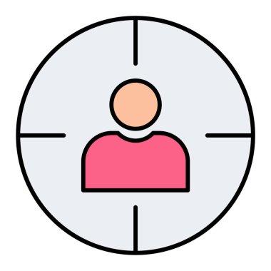 kullanıcı. Web simgesi basit illüstrasyon