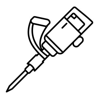 Bir tornavidanın vektör çizimi