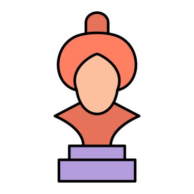 Elinde kupa olan bir kadının vektör çizimi