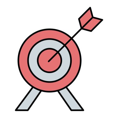 hedef simge vektör illüstrasyonu