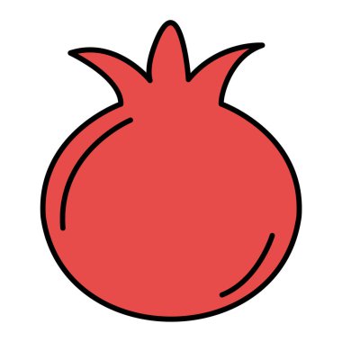 vektör çizim karikatür domates