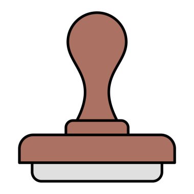 mühür simgesi, vektör illüstrasyonu