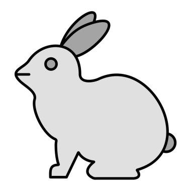 şirin tavşan vektör çizimi tasarımı