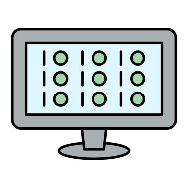 Bir oyun konsol simgesinin vektör illüstrasyonu