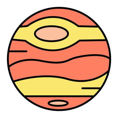 Çizgi film topunun vektör çizimi