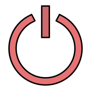 güç arz ikonu vektör illüstrasyonu