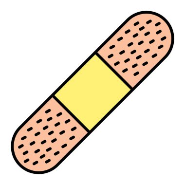 tıbbi bandaj ikonu vektör illüstrasyon tasarımı