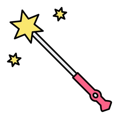 Sihirli çizgi film vektör çizimi