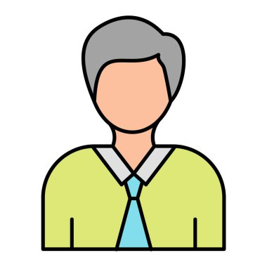 Man avatar simgesi vektör illüstrasyon grafik tasarımı