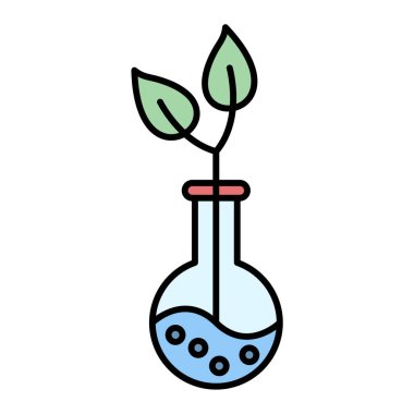 Bilim deney simgesi vektör illüstrasyonu