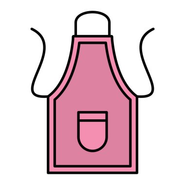 Mutfak önlüğü ikonu vektör çizimi tasarımı