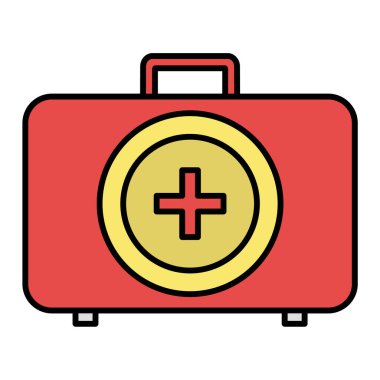 İlk yardım kiti vektör illüstrasyonu