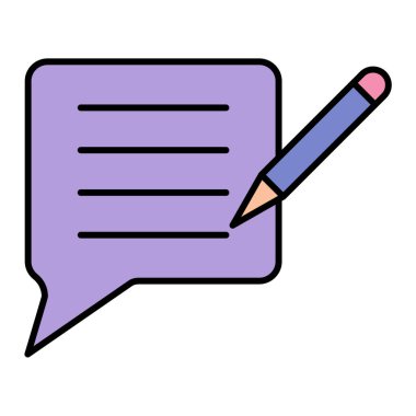 Konuşma baloncukları vektör illüstrasyon tasarımı ile sohbet balonu