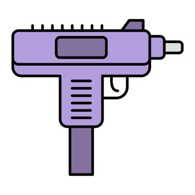 matkap simgesi. Web için silah vektör simgelerinin özet çizimi