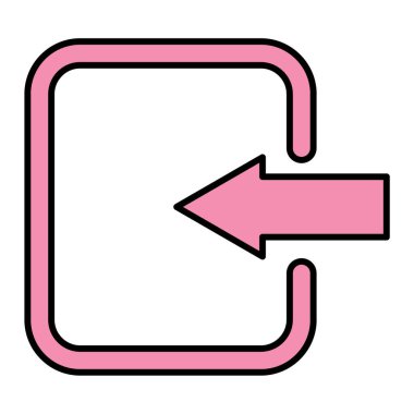 ok simgesi vektör illüstrasyonu