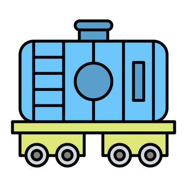 tren simgesi vektör illüstrasyonu