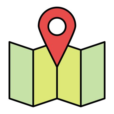 Harita iğnesi. Web simgesi