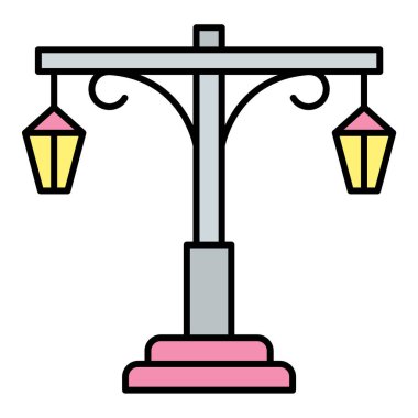 Fener. Web simgesi basit illüstrasyon